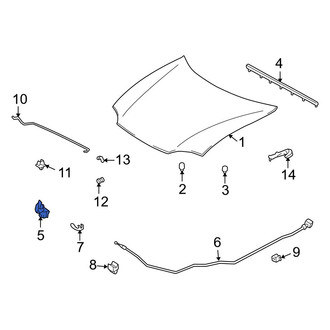 Mazda OE - Front Hood Latch