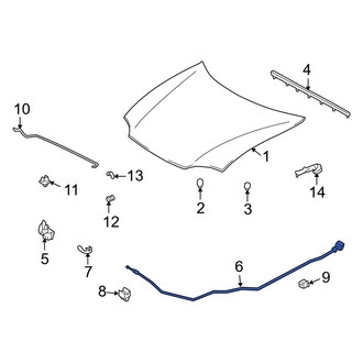Mazda OE - Front Hood Release Cable