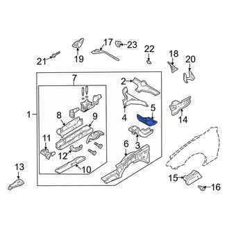 Mazda OE - Front Right Floor Pan Reinforcement
