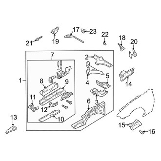 Mazda OE - Fender - Structural Components & Rails