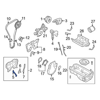 Mazda OE - Center Engine Timing Cover Gasket