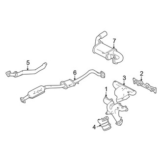 Mazda OE - Exhaust System - Exhaust Components (Federal)