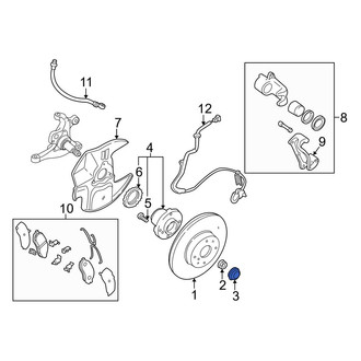 Mazda OE - Front Wheel Bearing Dust Cap