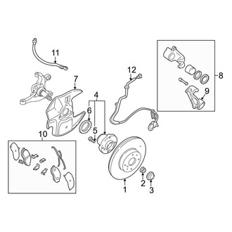 Mazda OE - Front Suspension - Brake Components