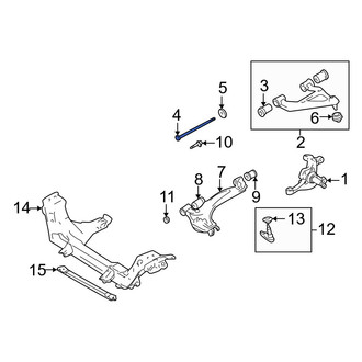 Mazda OE - Front Upper Suspension Control Arm Bolt