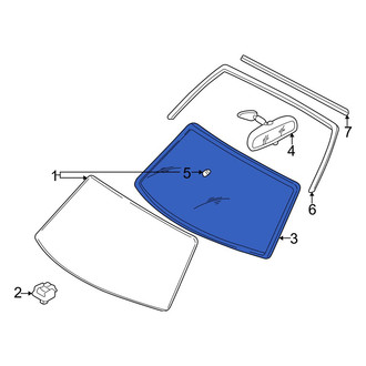 Mazda OE - Windshield Frame Weatherstrip Seal