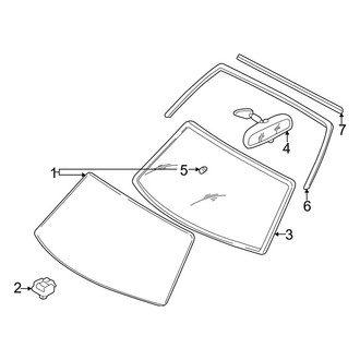 Mazda OE - Windshield - Glass