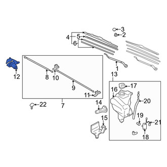 Mazda OE - Wiper Motor