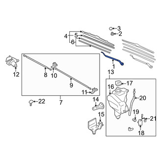 Mazda OE - Left Wiper Arm