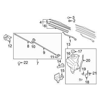 Mazda OE - Windshield - Wiper & Washer Components (USA Only)