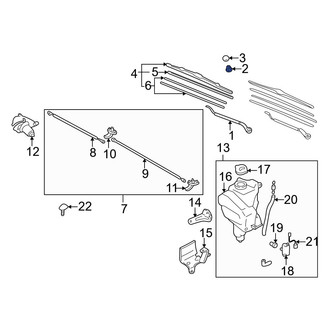 Mazda OE - Wiper Arm Nut