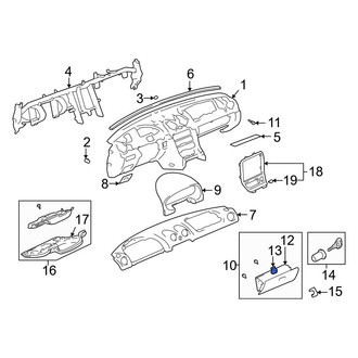 Mazda OE - Glove Box Latch