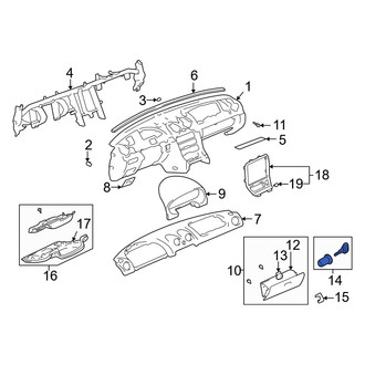 Mazda OE - Glove Box Lock Kit