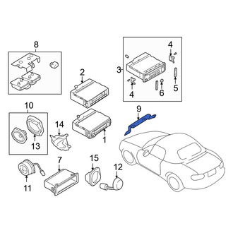Mazda OE - Radio Amplifier Bracket