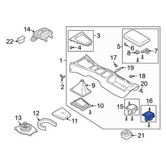 Mazda OE - Rear Console Cup Holder
