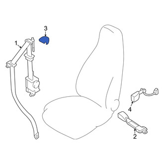 Mazda OE - Seat Belt Anchor Plate Cover