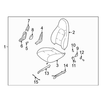 Mazda OE - Seats & Tracks - Front Seat Components