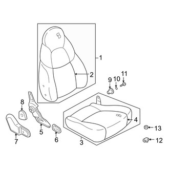 Mazda OE - Seats & Tracks - Front Seat Components