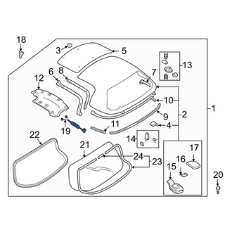Mazda OE - Convertible Top Wiring Harness
