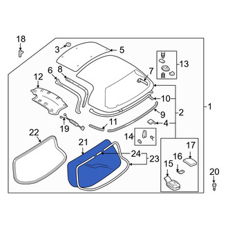 Mazda OE - Rear Back Glass