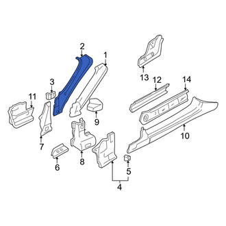 Mazda OE - Left Upper Inner Body A-Pillar