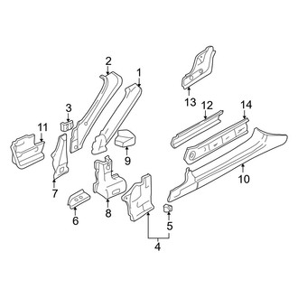 Mazda OE - Pillars, Rocker & Floor - Hinge Pillar