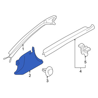 Mazda OE - Left Kick Panel Trim