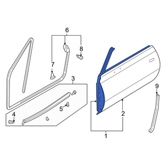 Mazda OE - Front Left Door Shell