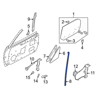 Mazda OE - Front Left Door Window Division Bar