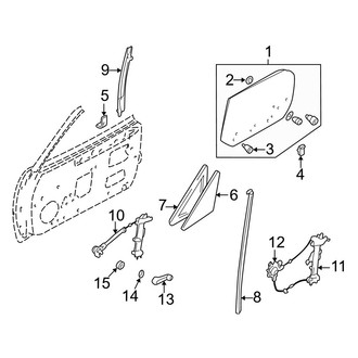 Mazda OE - Door - Glass & Hardware