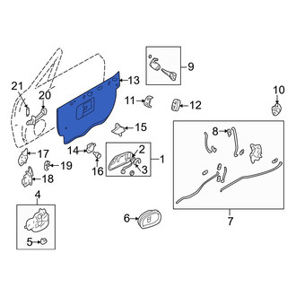 Mazda OE - Front Left Outer Door Outer Panel