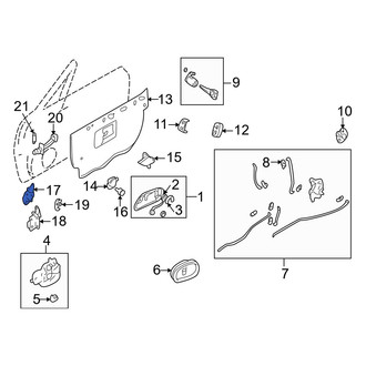 Mazda OE - Front Left Lower Door Hinge