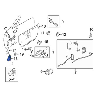 Mazda OE - Front Left Upper Door Hinge