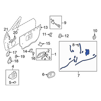 Mazda OE - Front Left Door Latch Assembly