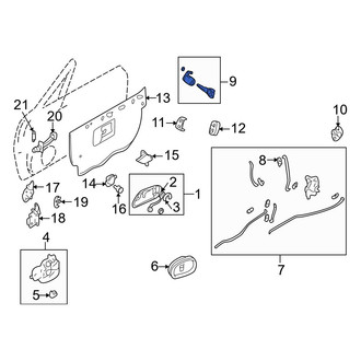 Mazda OE - Front Left Door Lock Cylinder