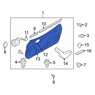 Mazda OE - Front Left Door Trim Panel Pocket