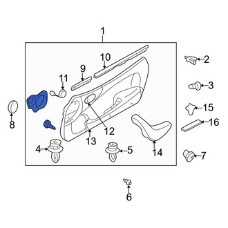 Mazda OE - Front Left Inner Door Interior Trim Panel