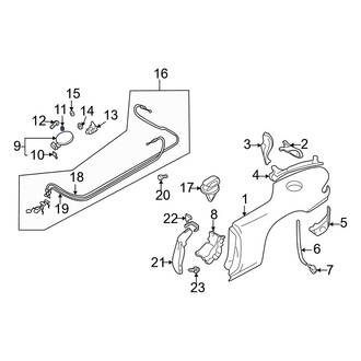 Mazda OE - Fuel Door Bumper