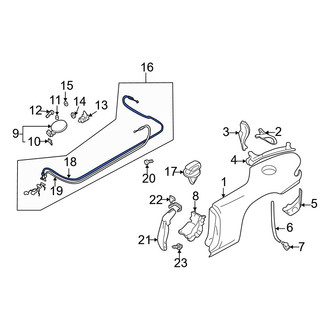 Mazda OE - Rear Deck Lid Release Cable