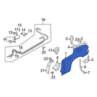 Mazda OE - Rear Left Outer Quarter Panel