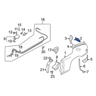 Mazda OE - Right Quarter Panel Reinforcement