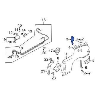 Mazda OE - Left Tail Light Pocket Bracket