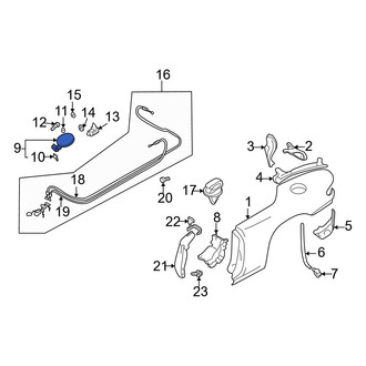 Mazda OE - Rear Fuel Filler Door