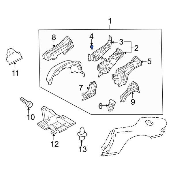 Quarter Panel Bracket