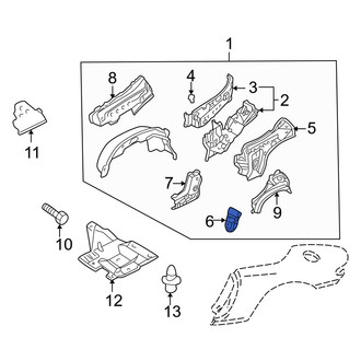 Mazda OE - Rear Right Quarter Panel Extension