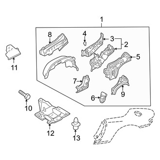 Mazda OE - Quarter Panel - Inner Structure