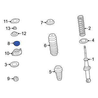 Mazda OE - Rear Upper Suspension Shock Absorber & Strut Mount Bushing