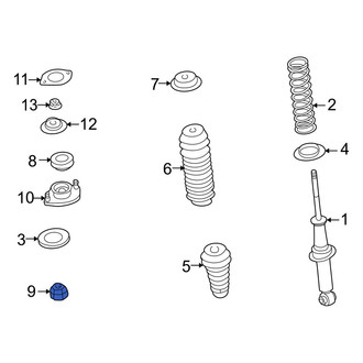 Mazda OE - Rear Lower Suspension Shock Absorber & Strut Mount Bushing
