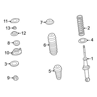 Mazda OE - Rear Suspension - Struts & Components
