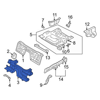 Mazda OE - Rear Center Floor Pan Crossmember